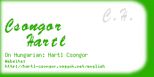 csongor hartl business card